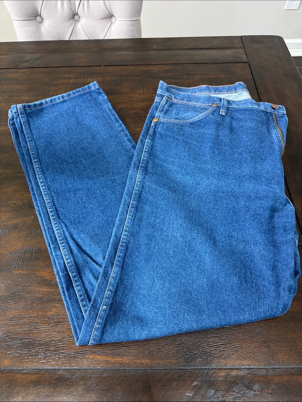 Wrangler Men’s Blue Relaxed Fit Jeans